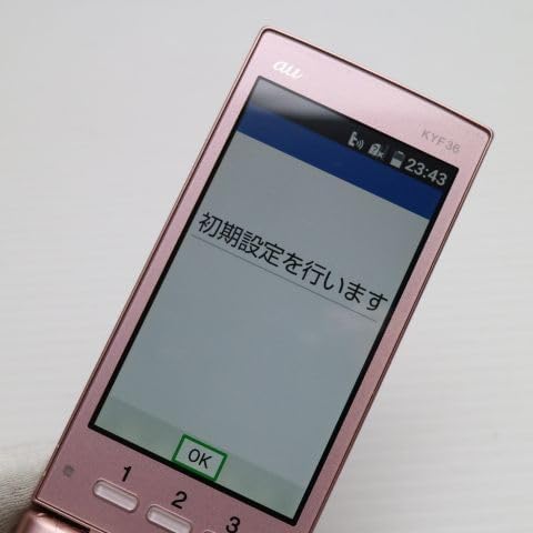 KYOCERA au KYF36 かんたんケータイ PINK ディズニー ガラケー